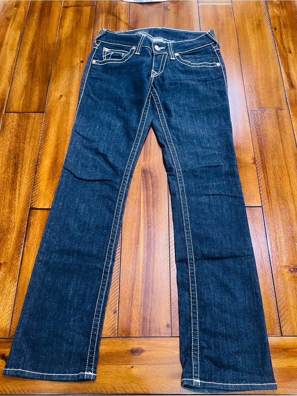 True Religion Women's Dark Blue Boot-Cut Jeans